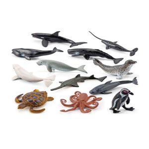 Komplet morskih živali – 12 figuric za raziskovanje podvodnega sveta