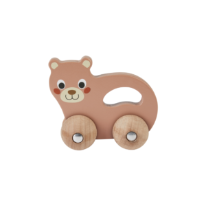 Leseni medvedek na kolesih