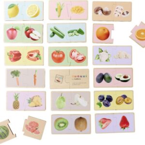Montessori Mini Sestavljanke sadje in zelenjava
